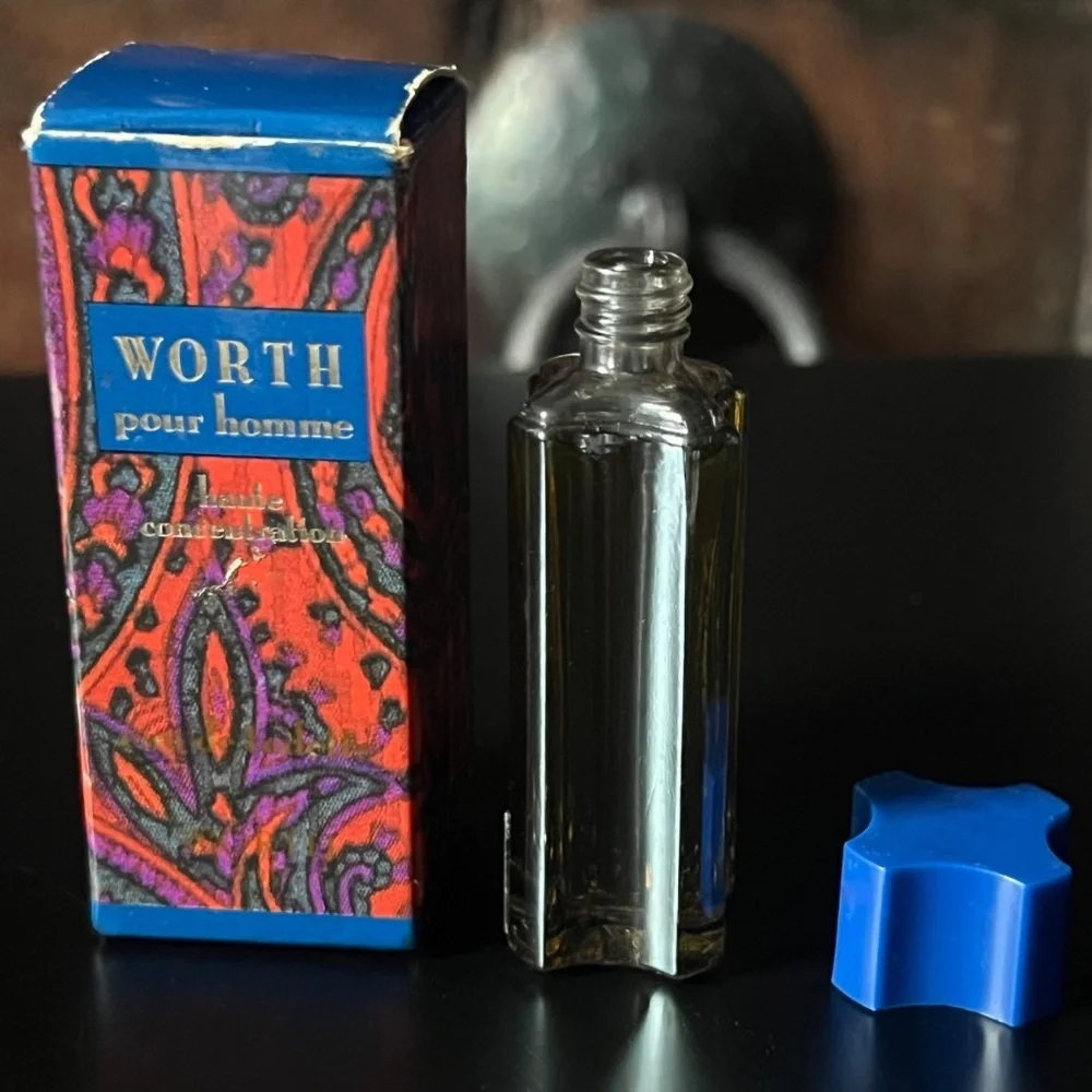 WORTH POUR HOMME HAUTE CONCENTRATION EDT MINI 7 ml/.23 fl oz~ VINTAGE, NEW W/BOX